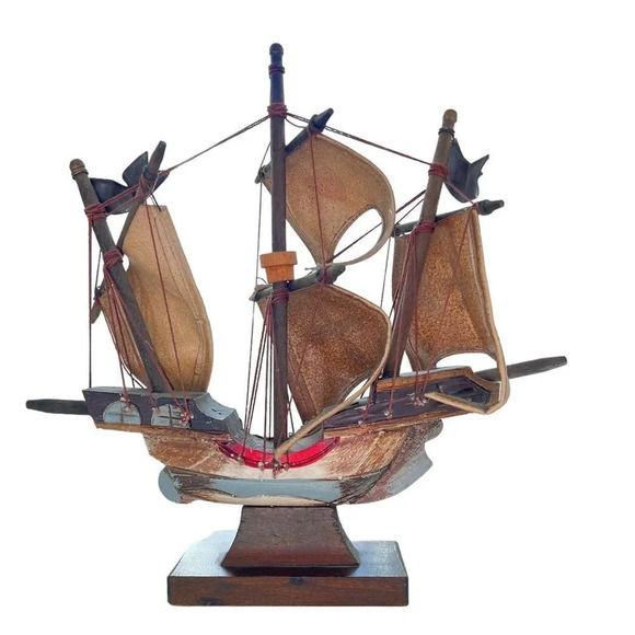 Hanseatic League Ship Model Nautical Home Shelf Decor Maritime Vintage-Style‎ - Picture 4 of 6